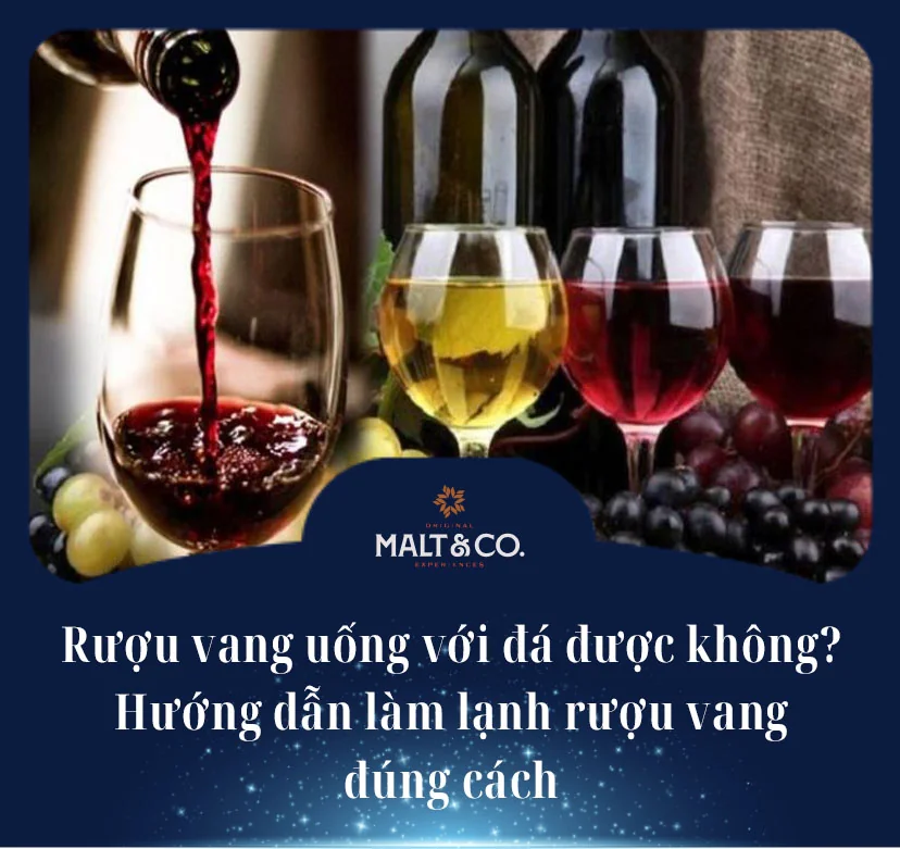 Rượu vang uống với đá - Có nên không?