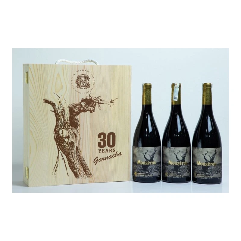 Hộp gỗ 3 Castillo de Monseran “30 Year Old Vines” Garnacha Red