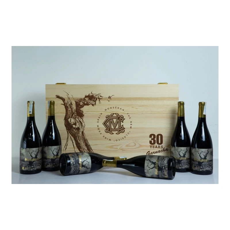 Hộp gỗ 6 Castillo de Monseran “30 Year Old Vines” Garnacha Red