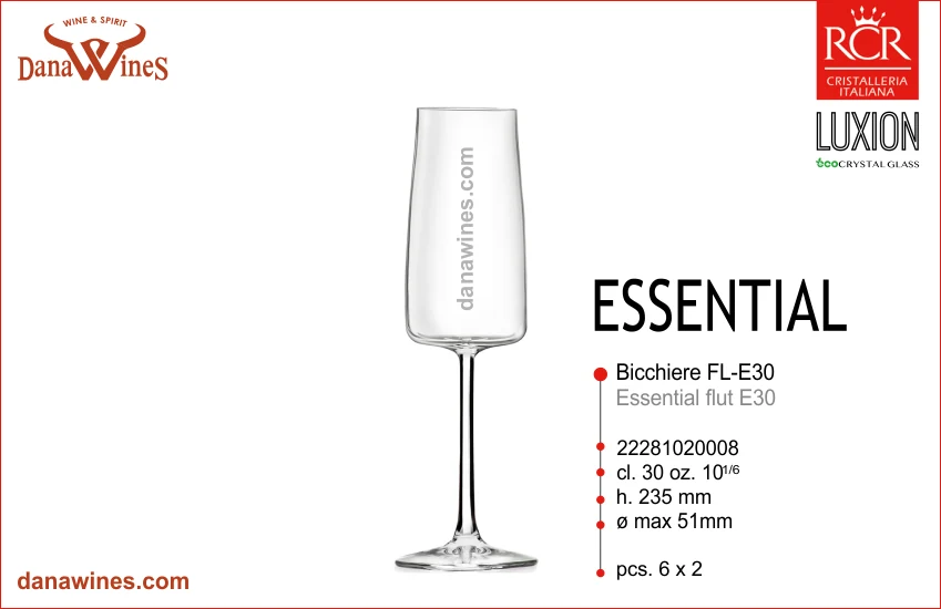 RCR - ESSENTIAL FLUTE-E30 (Ly Champagne)