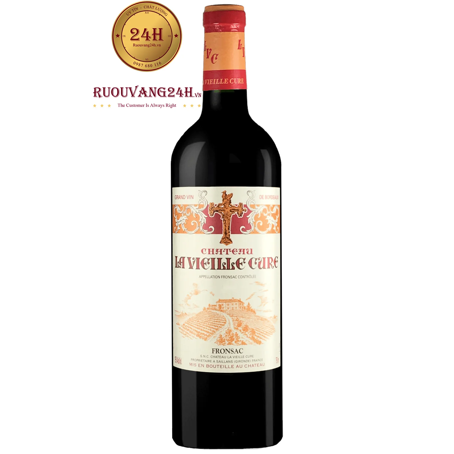 Rượu vang Pháp Chateau La Vieille Cure 2018