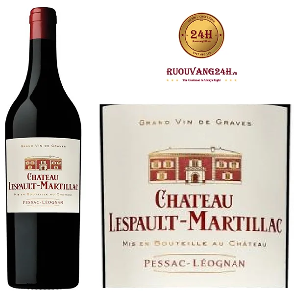Rượu vang Pháp Chateau Lespault-Martillac 2012