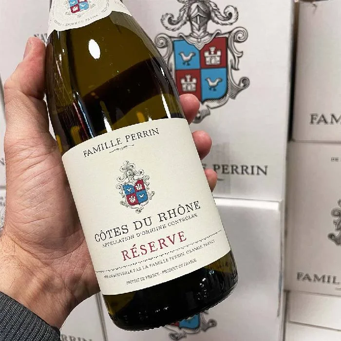 Rượu vang Pháp Famille Perrin Côtes-du-Rhône Blanc Réserve 2021