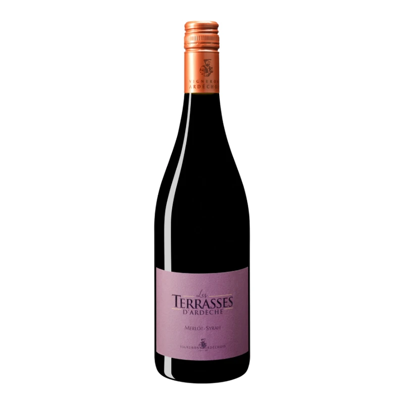 Rượu vang đỏ Vignerons Ardechois Les Terrasses D’Ardèche Syrah – Merlot Red