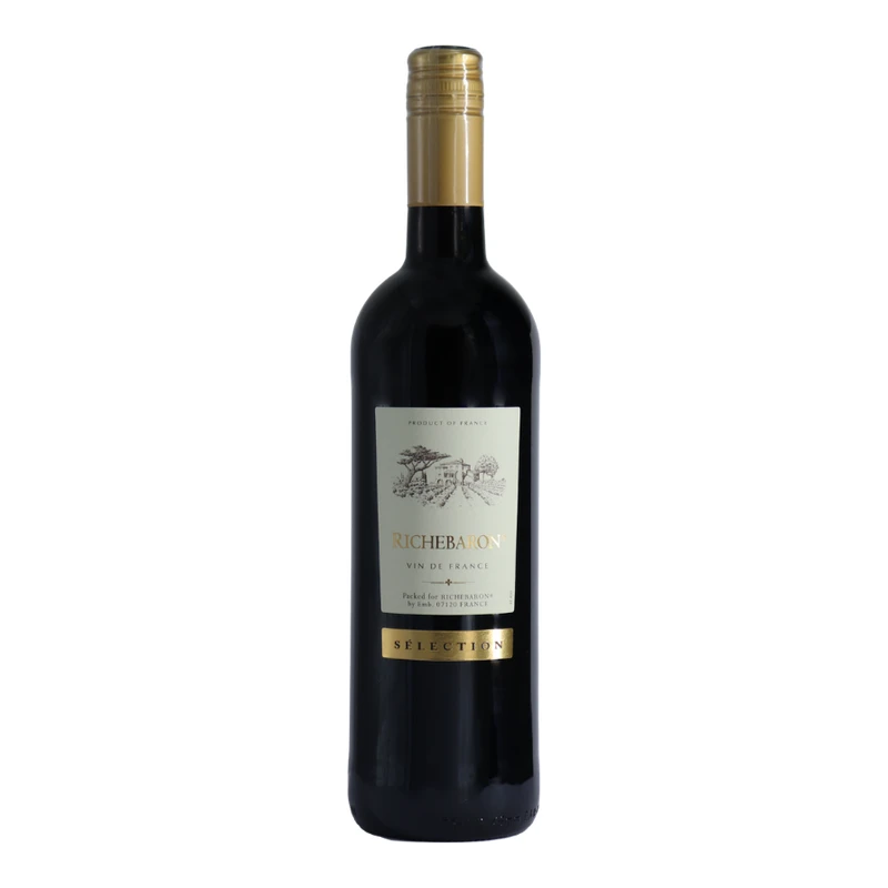 Rượu vang đỏ Vignerons Ardechois Richebaron Red