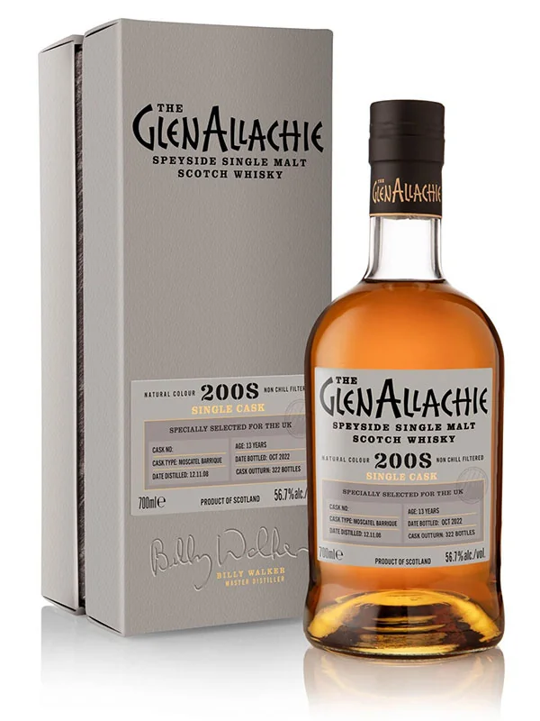 Rượu Whisky Glenallachie 2008 Cask no. 805398