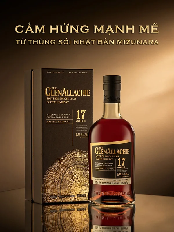 Rượu Whisky GlenAllachie 17 YO Mizunara Oloroso Cask ảnh 2