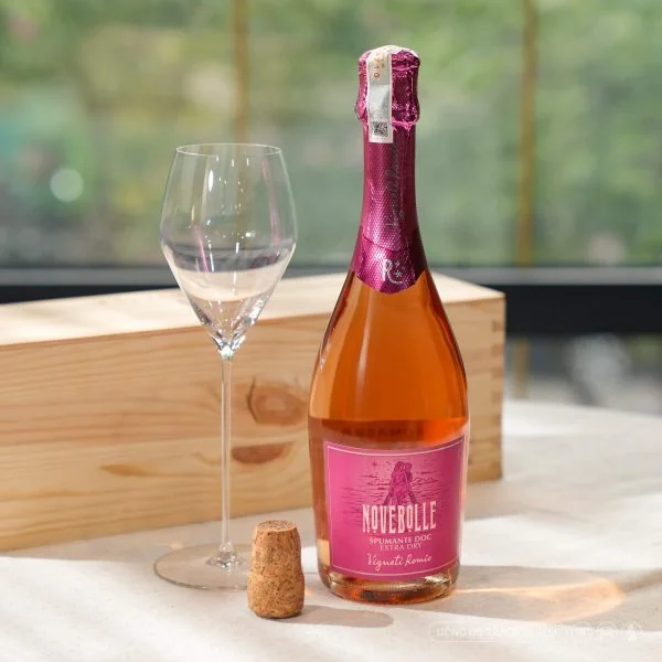 Rượu Vang Hồng Vigneti Romio Novebolle Romagna Spumante Rosato Extra Dry ảnh 2